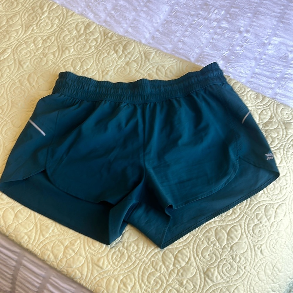 All In Motion Teal Running Shorts L